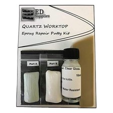 Light Grey Epoxy Putty Kit for Quartz Worktop Chips & Cracks - Easy Application
