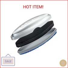 Quartet Glass Dry Erase White Board Eraser, Magnetic, Whiteboard Eraser, Silver