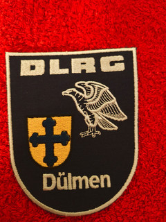 DLRG Aufnäher Dülmen Orden Abzeichen Patch Rettungsschwimmen Spange Brosche