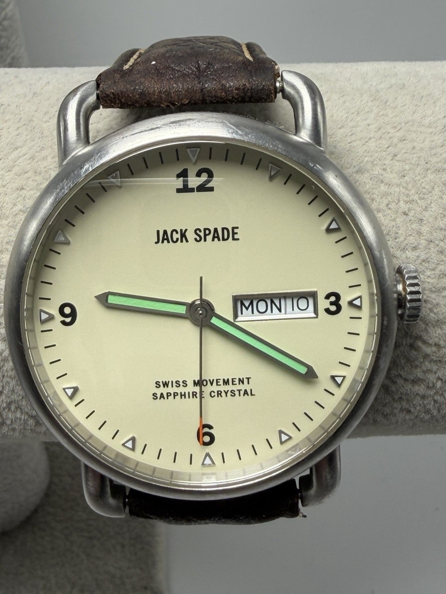 Jack Spade Mens Watch New Battery 42MM 8