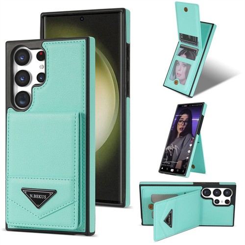 Leather Card Holder Stand Case For Samsung S24 S23 S22 S21 S20 FE Note 20 Ultra - Picture 42 of 47