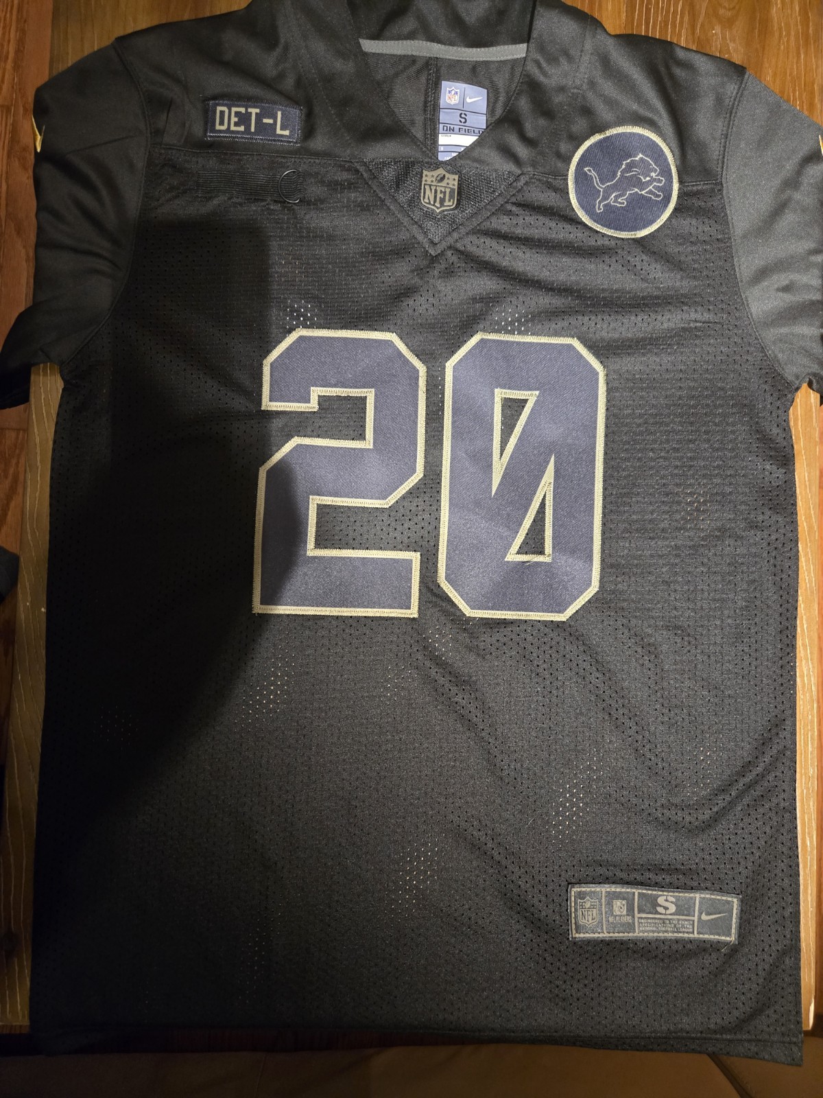Barry Sanders Detroit Lions Salute To Service Nike On Field Jersey #20 S