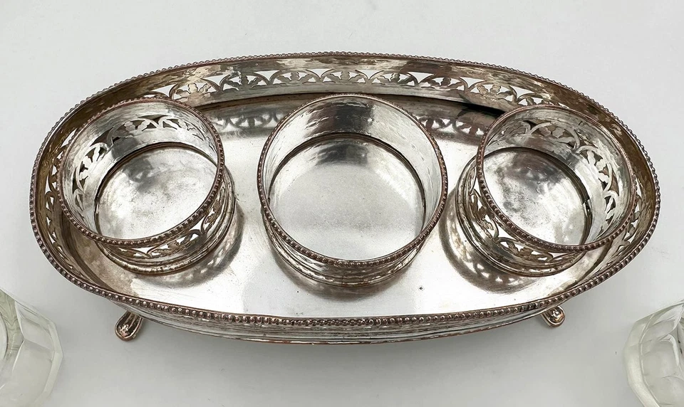 GEORGE III PIERCED INKSTAND OLD SHEFFIELD PLATE c1780 - image 4 of 4