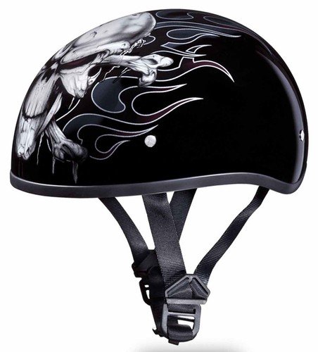 Daytona Skull Cap Helmet Cross Bones 