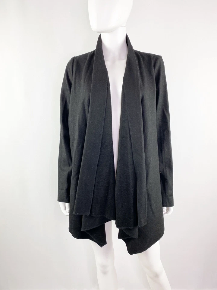 Suéter Cárdigan Cascada Negro Anthropologie Mirando a las Estrellas Talla M Abierto Foto 3 de 4