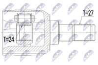 NPW-KA-365 NTY Gelenksatz, Antriebswelle FüR Hyundai,Kia