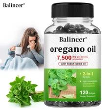 Oregano Oil Capsules 7500mg--Promote digestion, enhance energy and immunity