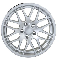 18x8" HYPER SILVER GTS CSL ZCP STYLE WHEELS FITS BMW 128I 135I E82 E36 3 SERIES