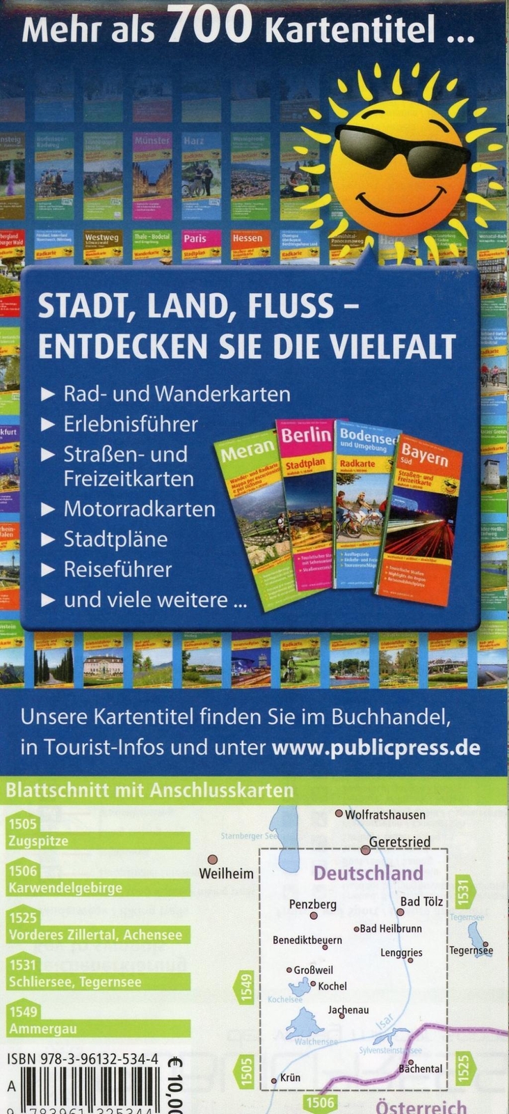 Thumbnail - Isarwinkel, Bad Tölz, Walchensee, Sylvensteinstausee 1:1:35 000