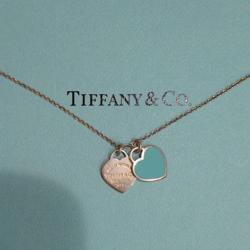 tiffany and co necklace blue heart