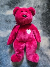TY Beanie Buddies 14" VALENTINA the Valentine's Day 2001 Retired Bear w/ Heart