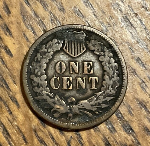 1893 Indian Head Cent Penny Very Good -Free Shipping - Picture 2 of 2