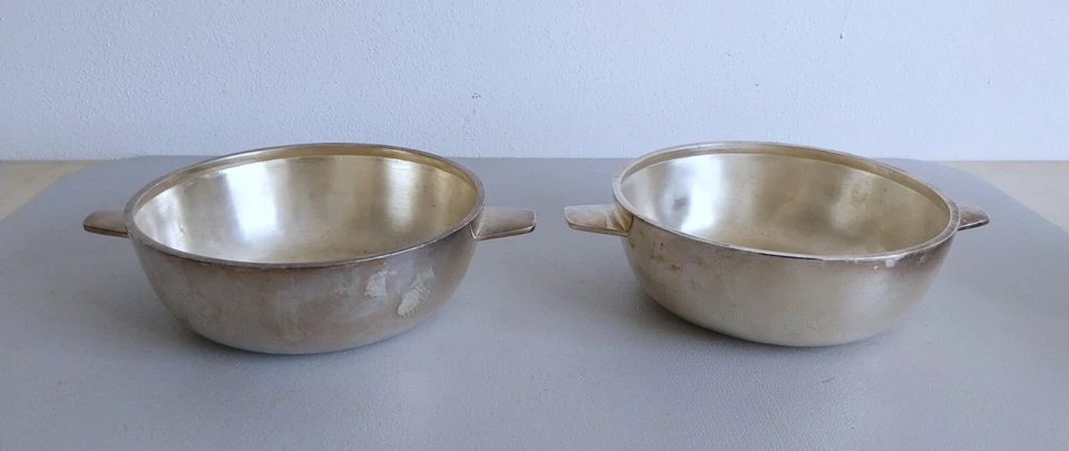 Gio Ponti - Ensemble de plats Métal argenté Edition Krupp Milano - Photo 3/4