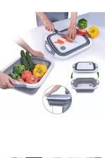 Cutting Board Portable Folding Washing Fruit and Vegetable Basin Collapsible Cut