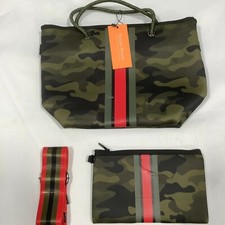 Haute Shore Womens Ryan Camouflage Shoulder Strap Multicolor Tote Handbag Purse 