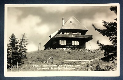 RPPC Steiermark Austria Ottokar Kernstock Hause Alpine Club Hut of the Bruck Mur