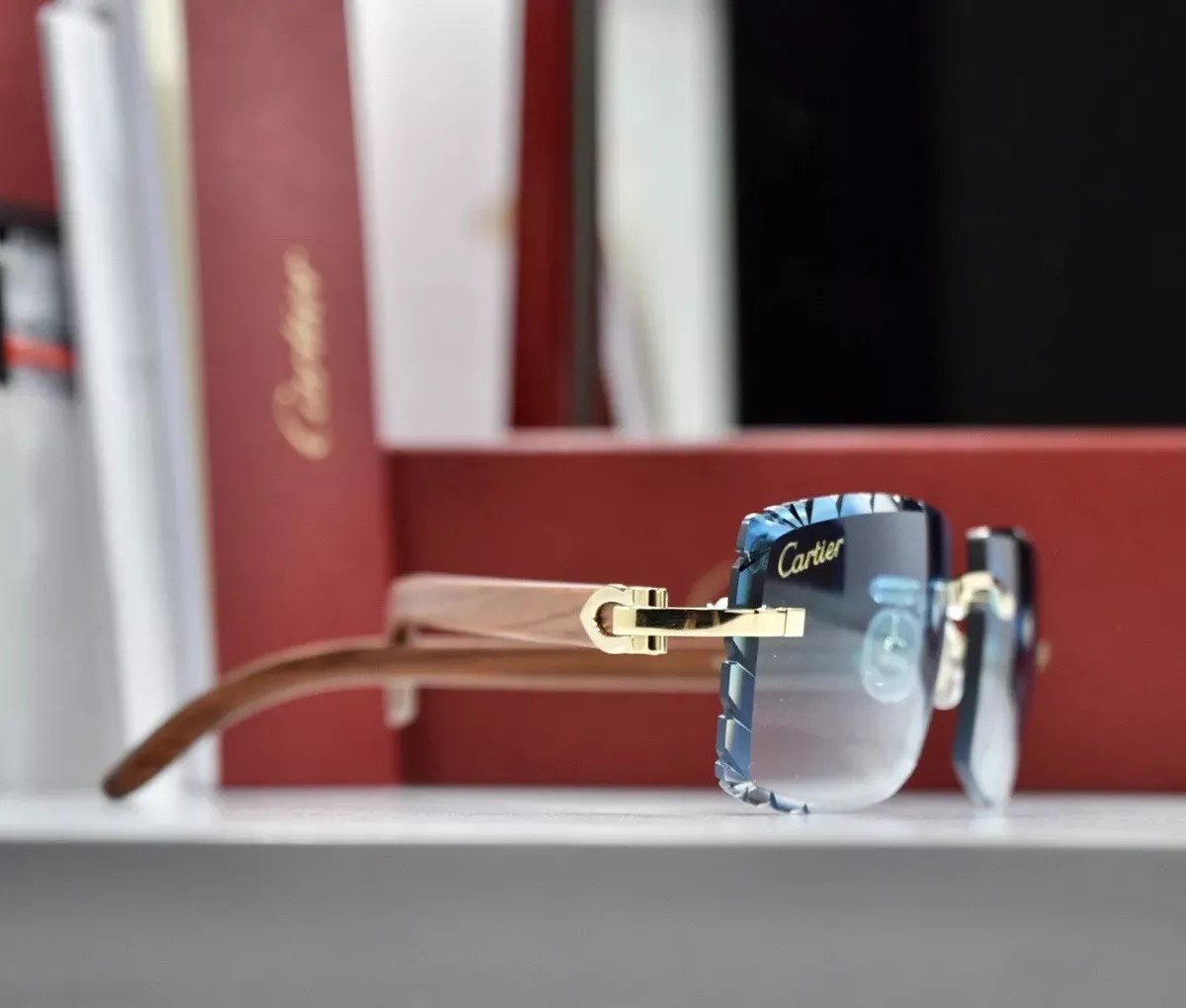 Tinted cartier hotsell sunglasses