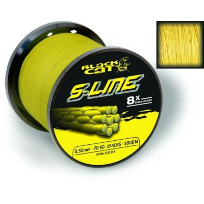Black Cat S-Line - geflochtene Wallerschnur