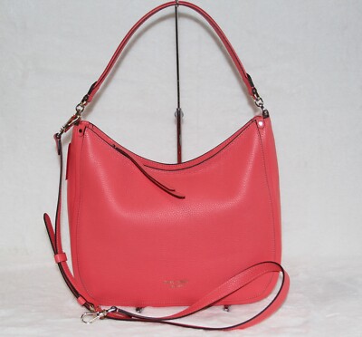   Kate Spade Roulette Large Hobo Bag Crossbody Leather Shoulder Purse Handbag 