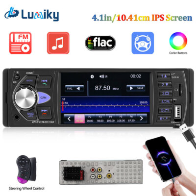 4.1 Zoll AUTORADIO MIT BLUETOOTH FREISPRECHEINRICHTUNG MP5 SD FM AUX IN USB 1DIN