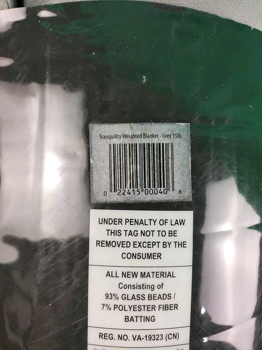 48"x72" Temperature Balancing Weighted Blanket Gray Tranquility 15