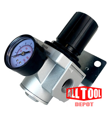 #ad #ad 1quot; HEAVY DUTY HIGH FLOW IN LINE COMPRESSED AIR PRESSURE REGULATOR 180 CFM $55.49