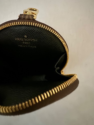 LOUIS VUITTON Monogram Round Coin Purse/black interior - 第 7/8 張圖片