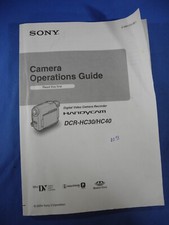 Original SONY HANDYCAM DCR-HC30/HC40 MANUAL (Free Ship!)