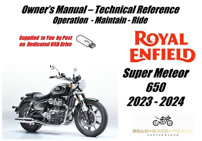 Royal Enfield Super Meteor 650 Bedienungsanleitung 2023 - 2024 PDF auf USB