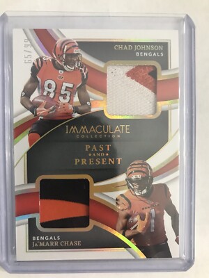 2022 Ja marr Chase & Chad Johnson Immaculate Collection Past Present Patch /99 