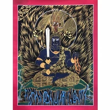 Acala Thangka Painting, Handmade Mandala Art of Healing Buddha - Akala