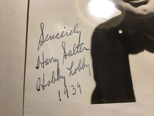 BIG BAND Harry Salter 1939 Signed Autograph Photo Radio Show Hobby Lobby - Afbeelding 2 van 4