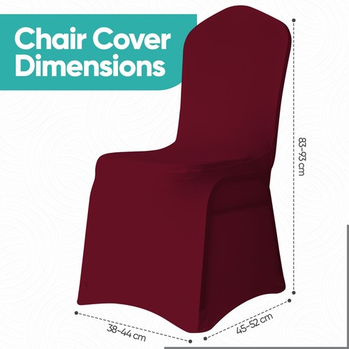 1 – 150 Newest Frontal Plano Spandex Silla Fundas Elástico Fit Multicolor Evento - Imagen 64 de 133