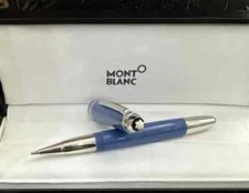 Mont-blanc Blue Classique Luxury Rollerball Pen Refill Black Ink