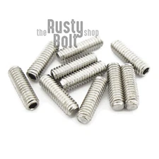 M2.5 x 8mm, Socket Set Screw Flat Point, A2 304 18-8 Stainless Steel