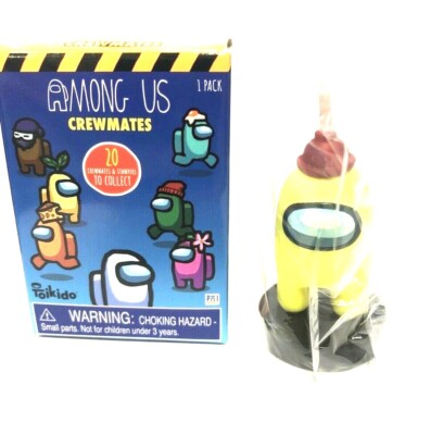 Toikido AMONG US Crewmates Stampers Blind Vinyl Mini * YELLOW w PLUNGER 