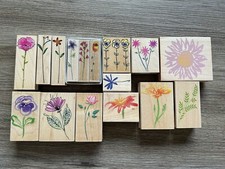 Hero Arts Stamps Craft Supplies Rubber Stamp Lot Flowers Plants