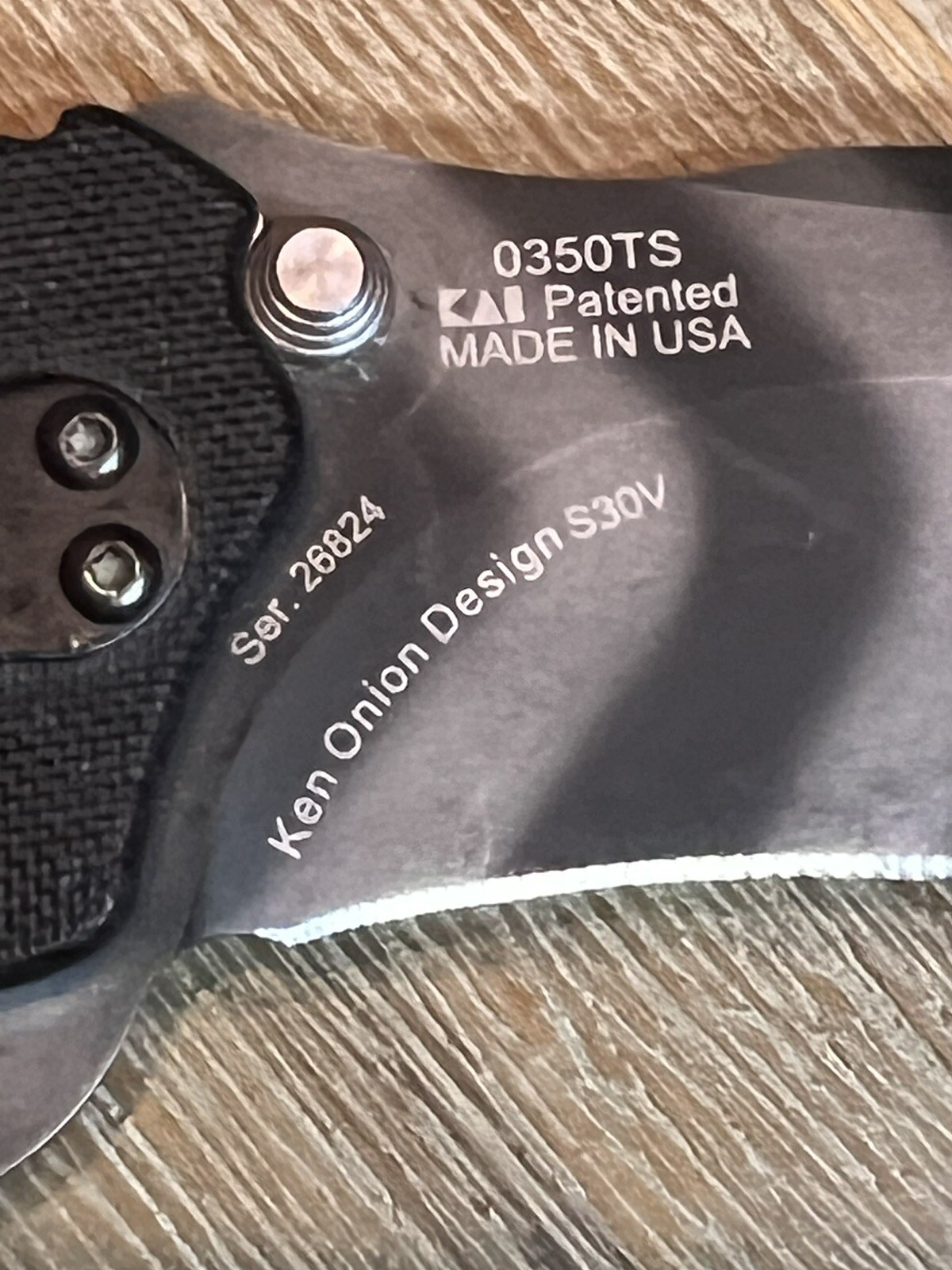 ZT Zero Tolerance Knife 0350TSTR Linerlock A/O Tritium Tiger Stripe DLC