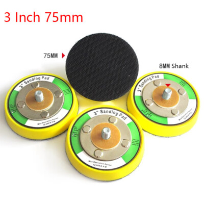 3'' 75mm Hook & Loop Sanding Polishing Backing Pad With M8 Thread for Air Sander