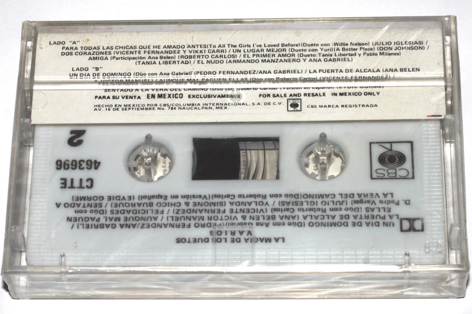 La Magia De Los Duetos (Cassette Tape Mexico 1989) CTTE 463696 NUEVO NEW SEALED - Image 2 of 4