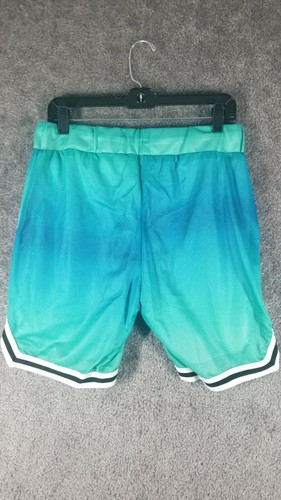 Boohoo Man Sz M Oversized Ombre Short Sleeve T Shirt & Mesh Tape Shorts Blue NWT - Picture 11 of 12
