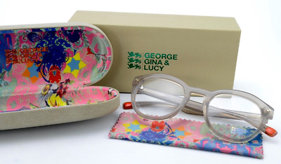 GGL Brille PRESEEDENT 48-22 140 col.001 Clear Grey Cool Fancy Panto Cateye OVP