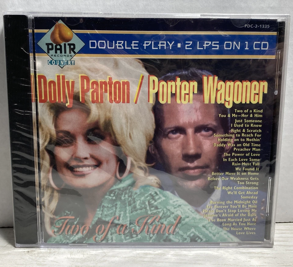 Dolly Parton & Porter Wagoner CD, Two of a Kind Compilation Nov-1994 Pair - Image 2 of 3