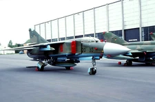 Original colour slide MiG-23ML Flogger 20+30 of JG-9 East German Air Force