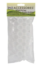 18 Empty Paint Pot Cups Reusable Air Tight Storage Strips Cups  1/8 oz