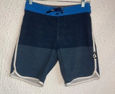 Volcom Men s Boy's Blue Mod-Tech Board Surf Swim Shorts Size 27