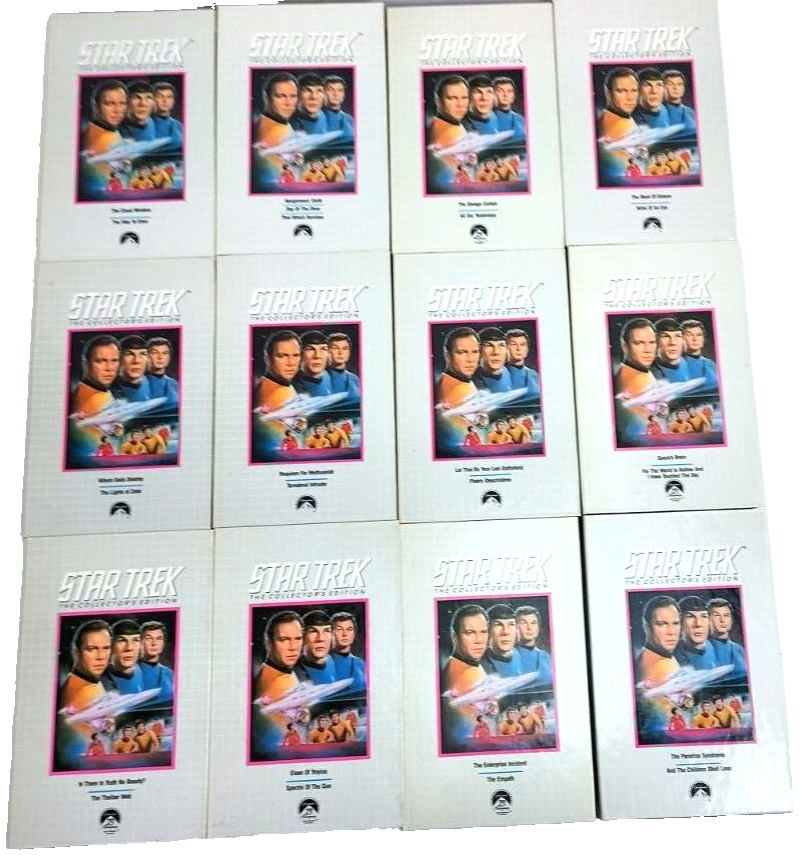 Star Trek the Original Series Episodes Season 3 VHS Tapes 12 Tapes