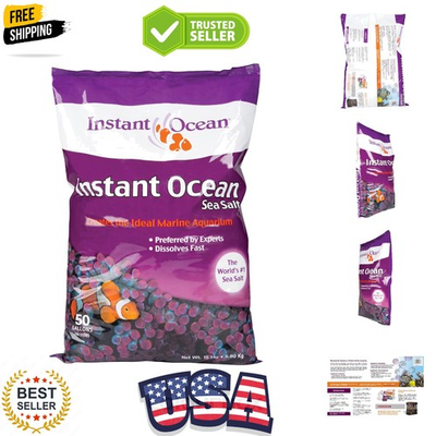 #ad Sea Salt 50 Gallons For Marine Aquariums Fast Dissolving $46.99
