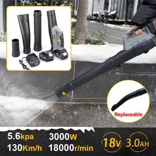 18V Cordless Handheld Leaf Blower 81 MPH w/ 3Ah Battery & Rapid Charger US