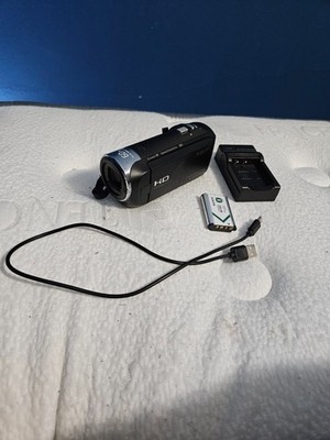 Sony HDR-CX440 HandyCam Digital HD Camcorder Camera Black  60X Zoom Tested Works